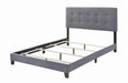 Mapes Tufted Upholstered Eastern King, Queen, Twin & Full Bed Charcoal & Grey - U&U Home Budget Furniture (Carteret, NJ)