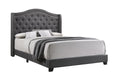 Sonoma Camel Back Eastern King Bed Grey - U&U Home Budget Furniture (Carteret, NJ)