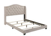 Sonoma Camel Back Full Bed Beige - U&U Home Budget Furniture (Carteret, NJ)