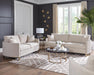 Corliss Upholstered Arched Arms Sofa Beige - U&U Home Budget Furniture (Carteret, NJ)