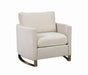 Corliss Upholstered Arched Arms Chair Beige - U&U Home Budget Furniture (Carteret, NJ)