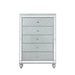 Gunnison 5-drawer Chest Silver Metallic - U&U Home Budget Furniture (Carteret, NJ)