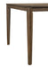 Wethersfield Dining Table with Clipped Corner Medium Walnut - U&U Home Budget Furniture (Carteret, NJ)