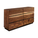 Winslow 6-drawer Dresser Smokey Walnut and Coffee Bean - U&U Home Budget Furniture (Carteret, NJ)