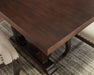 Brockway Trestle Dining Table Antique Java - U&U Home Budget Furniture (Carteret, NJ)
