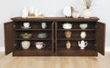 Brockway 4-door Server Antique Java - U&U Home Budget Furniture (Carteret, NJ)