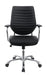 Chase High Back Office Chair Black and Chrome - U&U Home Budget Furniture (Carteret, NJ)