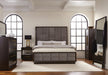 Durango California King, Eastren King, & Queen Upholstered Bed Smoked Peppercorn and Grey - U&U Home Budget Furniture (Carteret, NJ)