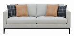 Apperson Cushioned Back Sofa Light Grey - U&U Home Budget Furniture (Carteret, NJ)