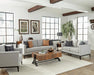 Apperson Cushioned Back Sofa Light Grey - U&U Home Budget Furniture (Carteret, NJ)