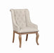 Brockway Tufted Arm Chairs Cream and Barley Brown (Set of 2) - U&U Home Budget Furniture (Carteret, NJ)