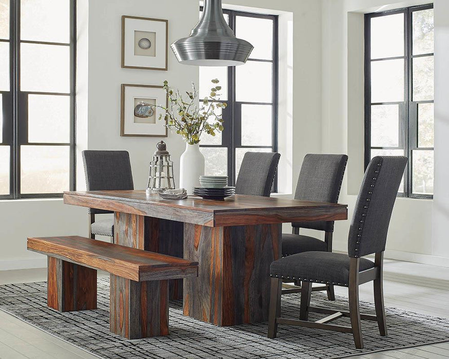 Twain Upholstered Side Chairs Beige (Set of 2) - U&U Home Budget Furniture (Carteret, NJ)