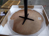 Cora Round Dining Table Walnut and Black - U&U Home Budget Furniture (Carteret, NJ)