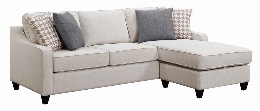 Mcloughlin Upholstered Sectional Platinum - U&U Home Budget Furniture (Carteret, NJ)