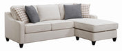 Mcloughlin Upholstered Sectional Platinum - U&U Home Budget Furniture (Carteret, NJ)