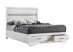 Miranda Full & Twin Storage Bed White - U&U Home Budget Furniture (Carteret, NJ)