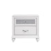 Barzini 2-drawer Nightstand White - U&U Home Budget Furniture (Carteret, NJ)
