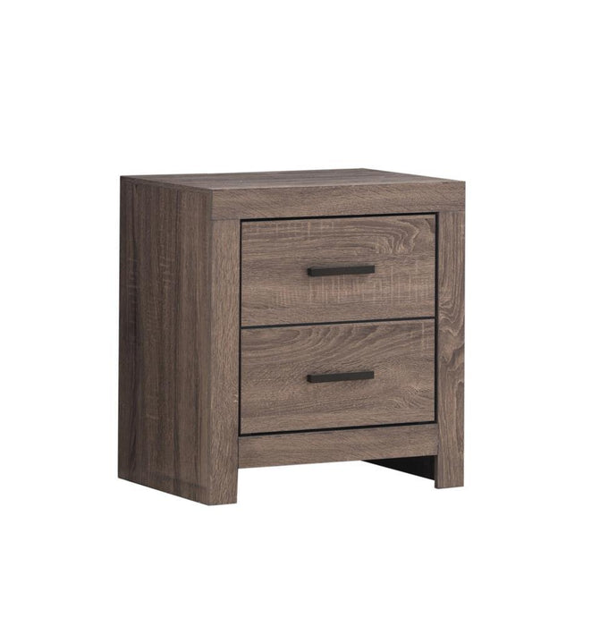 Brantford 2-drawer Nightstand Barrel Oak - U&U Home Budget Furniture (Carteret, NJ)
