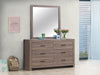 Brantford 6-drawer Dresser Barrel Oak - U&U Home Budget Furniture (Carteret, NJ)