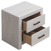Brantford 2-drawer Nightstand Coastal White - U&U Home Budget Furniture (Carteret, NJ)
