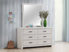 Brantford 6-drawer Dresser Coastal White - U&U Home Budget Furniture (Carteret, NJ)