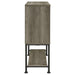 Claremont Sliding Door Bar Cabinet with Lower Shelf Grey Driftwood - U&U Home Budget Furniture (Carteret, NJ)