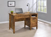 Delwin Lift Top Office Desk with File Cabinet Antique Nutmeg - U&U Home Budget Furniture (Carteret, NJ)