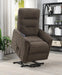 Henrietta Power Lift Recliner with Storage Pocket Brown - U&U Home Budget Furniture (Carteret, NJ)