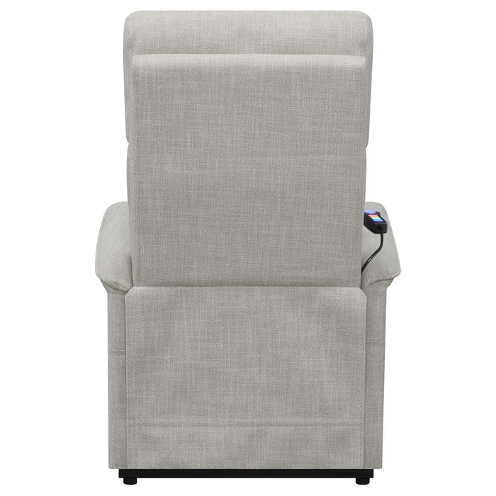Herrera Power Lift Recliner with Wired Remote Beige - U&U Home Budget Furniture (Carteret, NJ)