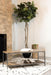Gerbera Accent Bench with Slat Shelf Natural and Gunmetal - U&U Home Budget Furniture (Carteret, NJ)