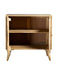 Alyssum Checkered Pattern 2-door Accent Cabinet Natural - U&U Home Budget Furniture (Carteret, NJ)