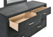 Melody 6-drawer Upholstered Dresser Grey - U&U Home Budget Furniture (Carteret, NJ)
