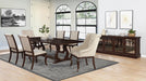 Brockway Trestle Dining Table Antique Java - U&U Home Budget Furniture (Carteret, NJ)