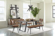 Misty Padded Side Chairs Camel and Black (Set of 2) - U&U Home Budget Furniture (Carteret, NJ)