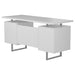Lawtey Floating Top Office Desk Weathered Grey - U&U Home Budget Furniture (Carteret, NJ)