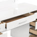 Felicity 9-drawer Vanity Desk with Lighted Mirror Glossy White - U&U Home Budget Furniture (Carteret, NJ)