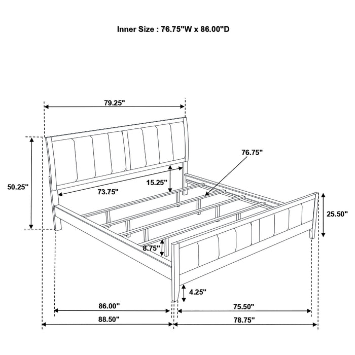 Wilkes Eastern King, Cal.King, Full, Twin, & Queen Bed - U&U Home Budget Furniture (Carteret, NJ)
