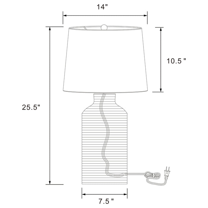 Nairobi Table Lamps - U&U Home Budget Furniture (Carteret, NJ)