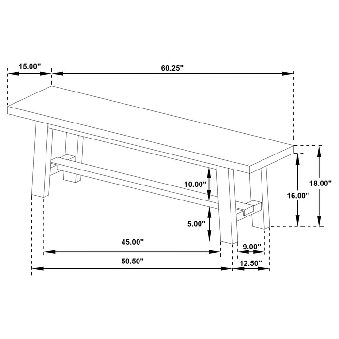Middleton Benches - U&U Home Budget Furniture (Carteret, NJ)