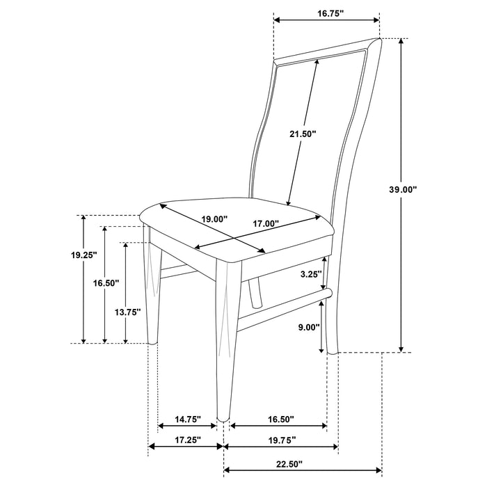 Adina Side Chairs - U&U Home Budget Furniture (Carteret, NJ)