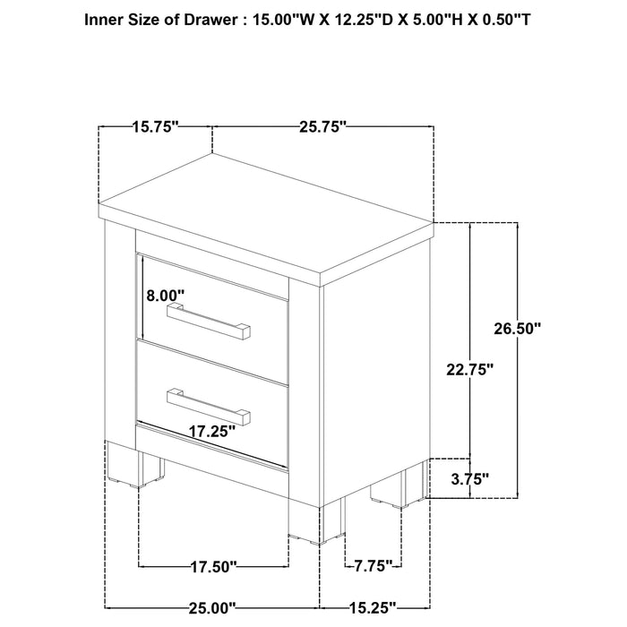 Oakglen Nightstands - U&U Home Budget Furniture (Carteret, NJ)