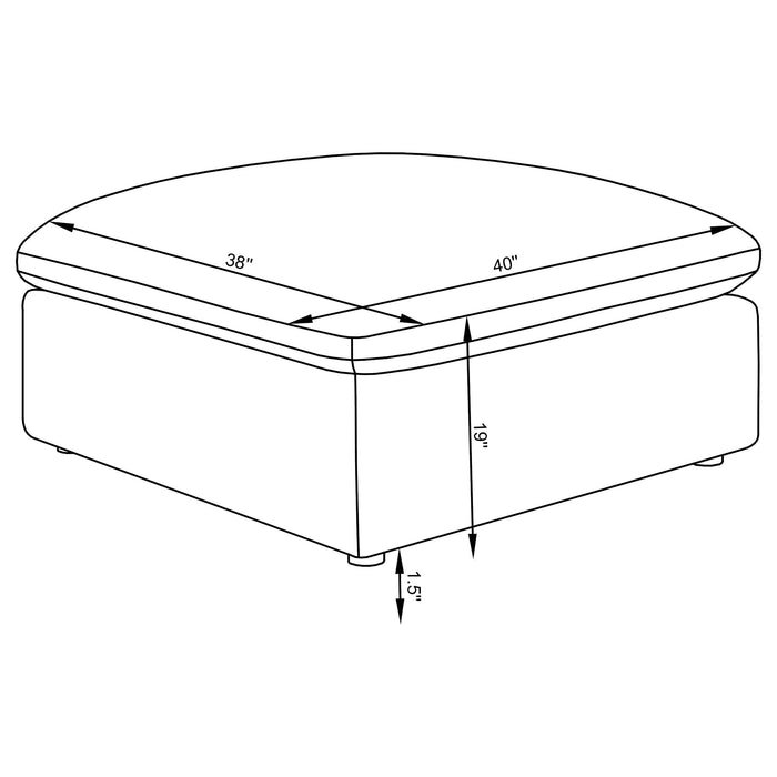 Hobson Ottomans - U&U Home Budget Furniture (Carteret, NJ)