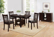 Lavon Padded Dining Side Chairs Espresso and Black (Set of 2) - U&U Home Budget Furniture (Carteret, NJ)