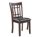 Lavon Padded Dining Side Chairs Espresso and Black (Set of 2) - U&U Home Budget Furniture (Carteret, NJ)