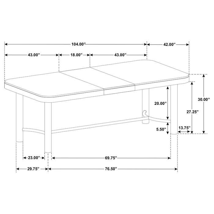 Arini Dining Tables - U&U Home Budget Furniture (Carteret, NJ)