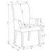 Herran Arm Chairs - U&U Home Budget Furniture (Carteret, NJ)