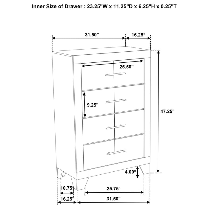 Trenton Chests - U&U Home Budget Furniture (Carteret, NJ)