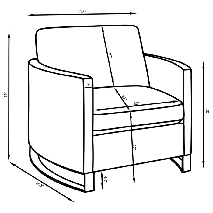 Corliss Accent Chairs - U&U Home Budget Furniture (Carteret, NJ)