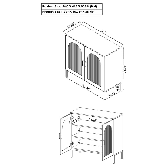 Jess Accent Cabinets - U&U Home Budget Furniture (Carteret, NJ)