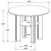 Ottowa 5 Pc Counter Height Dining Sets - U&U Home Budget Furniture (Carteret, NJ)